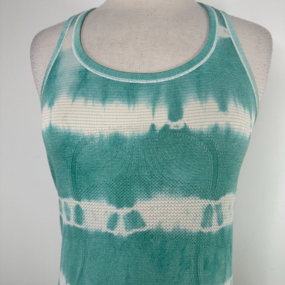 Lululemon Swiftly Tech Racerback Heathered Tranquil Blue Women's Size 6 - Picture 5 of 11
